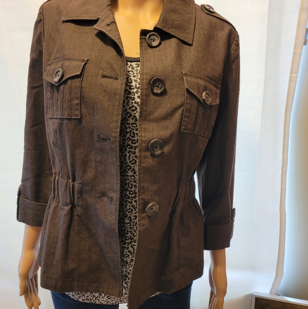Lifestyle Attitude by Larry Levine Grey Jacket